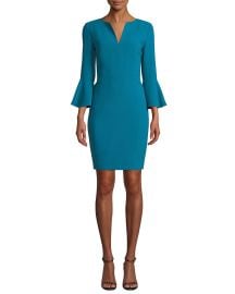 Elie Tahari Natanya 3 4-Sleeve Sheath Dress at Neiman Marcus